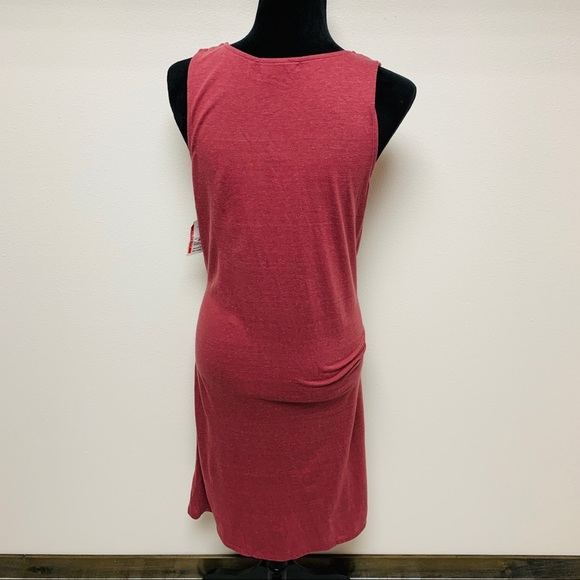 NEW Chelsea28 Asymmetrical Burgundy Tank Dress Sm - Picture 6 of 9